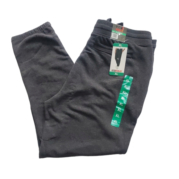 Men's 32 Degrees Heat French Terry Jogger Sweatpants Dark Gray Size XL NWT - Picture 1 of 8